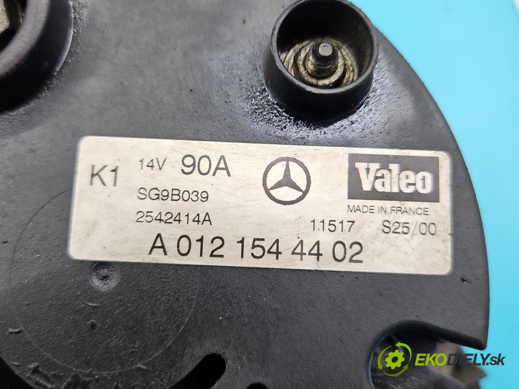 Mercedes A W168 1997-2004 1.7 cdi 90 HP manual 66 kW 1689 cm3 5- Alternator A0121544402 (Alternátory)