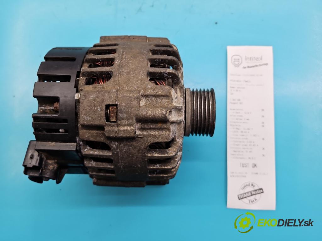 Peugeot 307 1.6 16V 109 HP manual 80 kW 1599 cm3 3- Alternator 9649611780 (Alternátory)