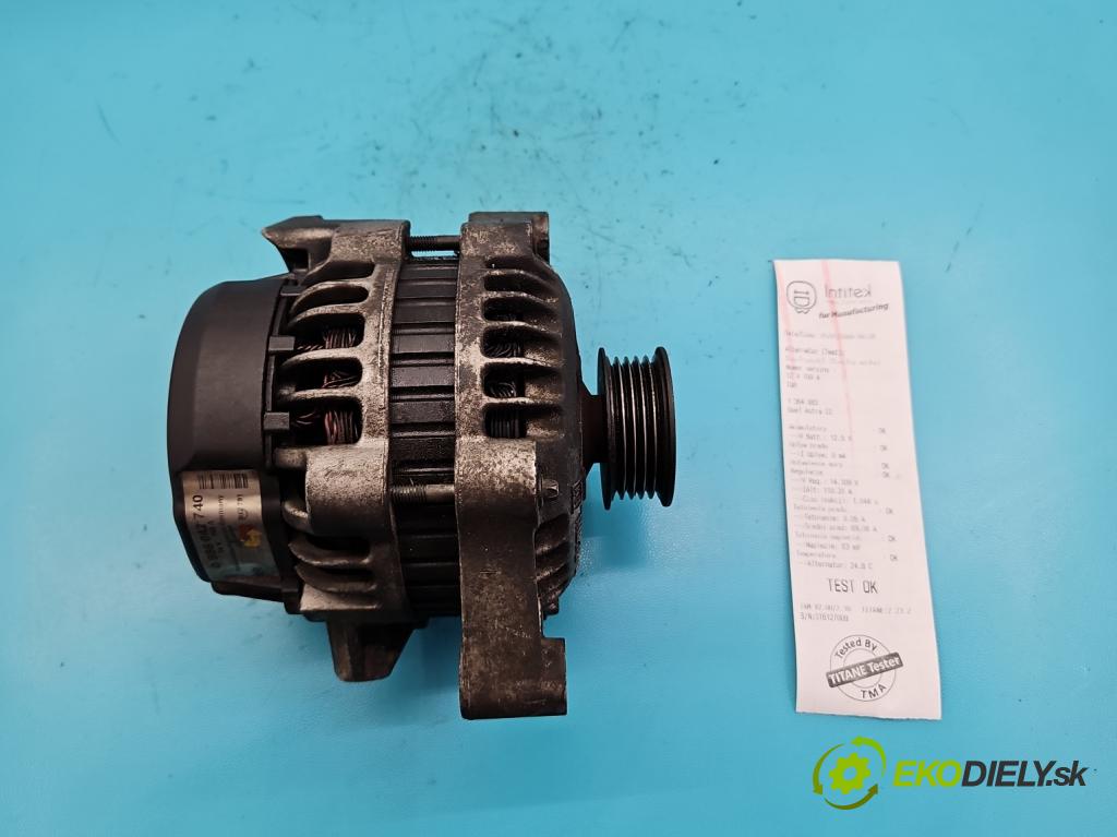 Opel Astra II 1998-2009 1.6 16V 101 hp manual 74 kW 1598 cm3 5- Alternator 0986042740 (Alternátory)