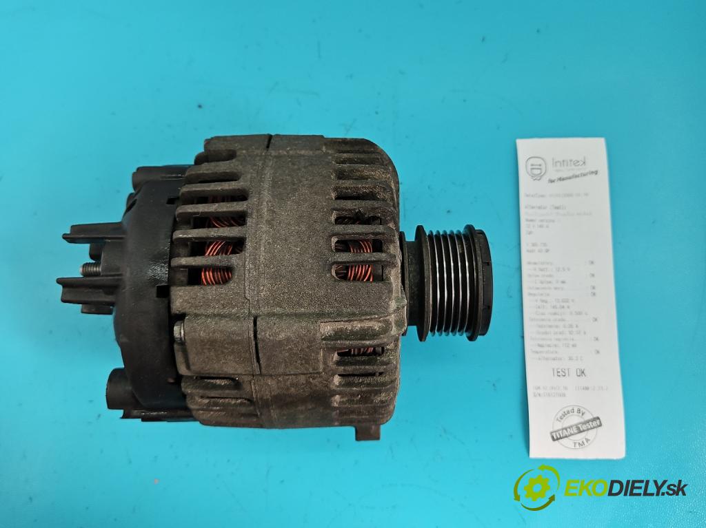 Audi A3 8P 2003-2012 1.6 SR 102 HP manual 75 kW 1595 cm3 3- Alternator 06F903023C (Alternátory)