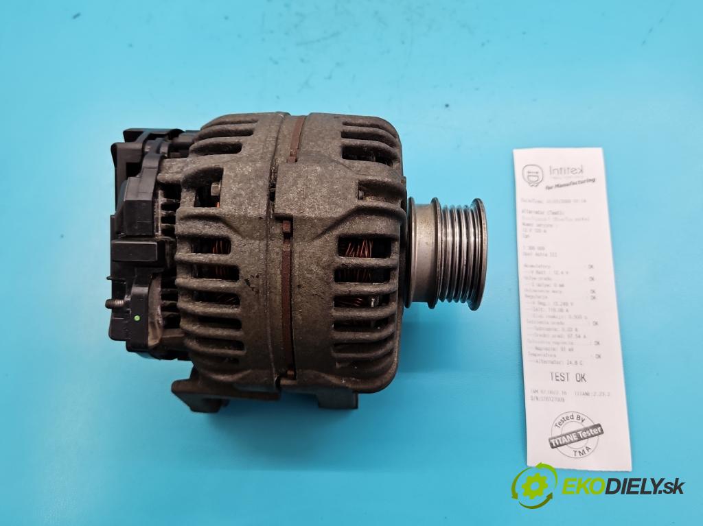 Opel Astra III 2004-2014 1.6 16V 105 hp manual 77 kW 1598 cm3 5- Alternator 0124425005 (Alternátory)