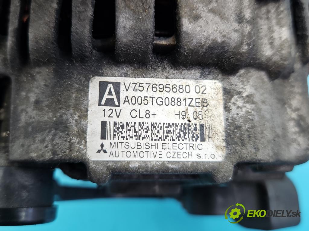 Peugeot 207 1.6 16V 120 hp manual 88 kW 1598 cm3 5- Alternator 757695680 (Alternátory)