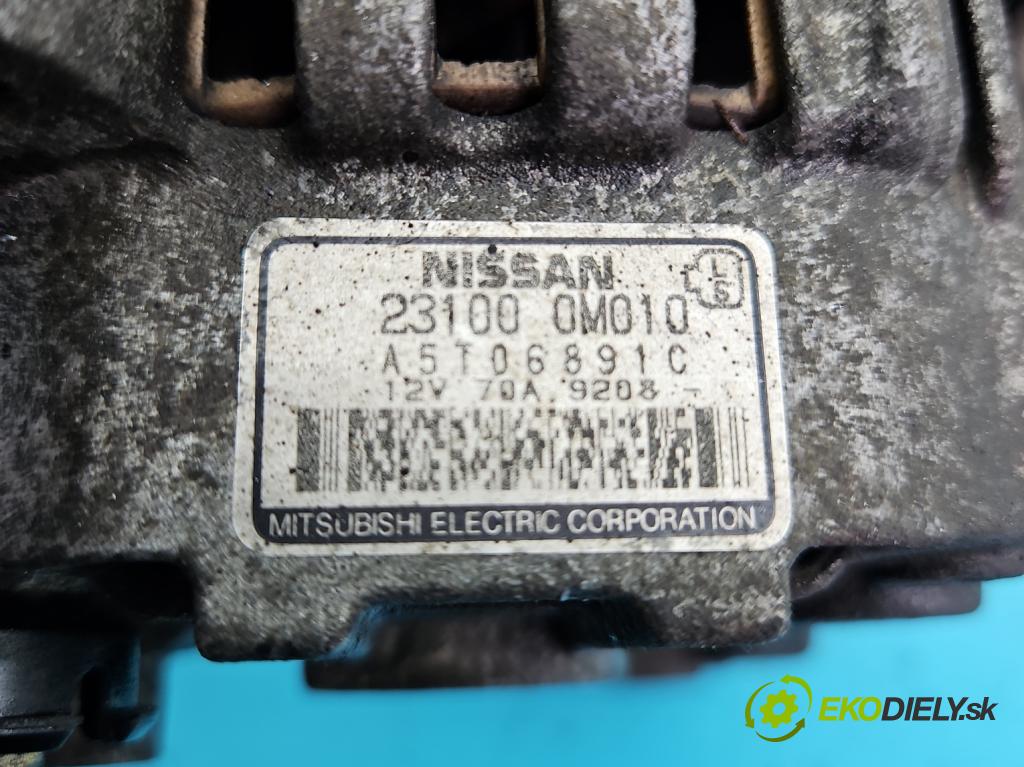 Nissan Almera N15 1995-2000 1.4 16V 75 hp manual 55 kW 1392 cm3 4- Alternator 231000M010 (Alternátory)