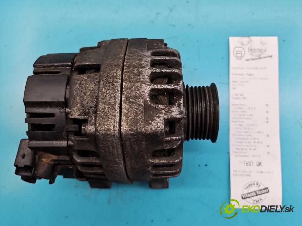 Peugeot 206 1.1 60 HP manual 44 kW 1124 cm3 5- Alternator 9642879980 (Alternátory)