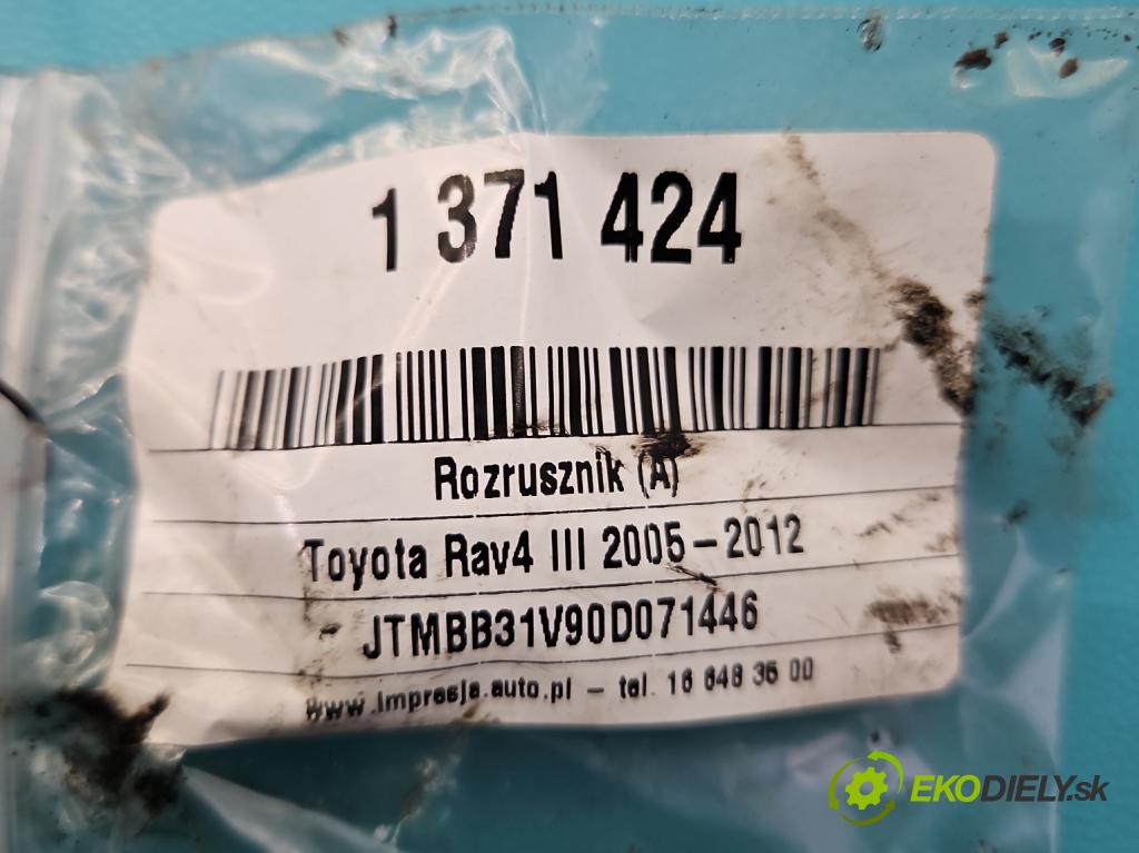 Toyota Rav4 III 2005-2012 2.2 D-CAT 177 hp manual 130 kW 2231 cm3 5- startér: 28100-0R010 (Startéry)