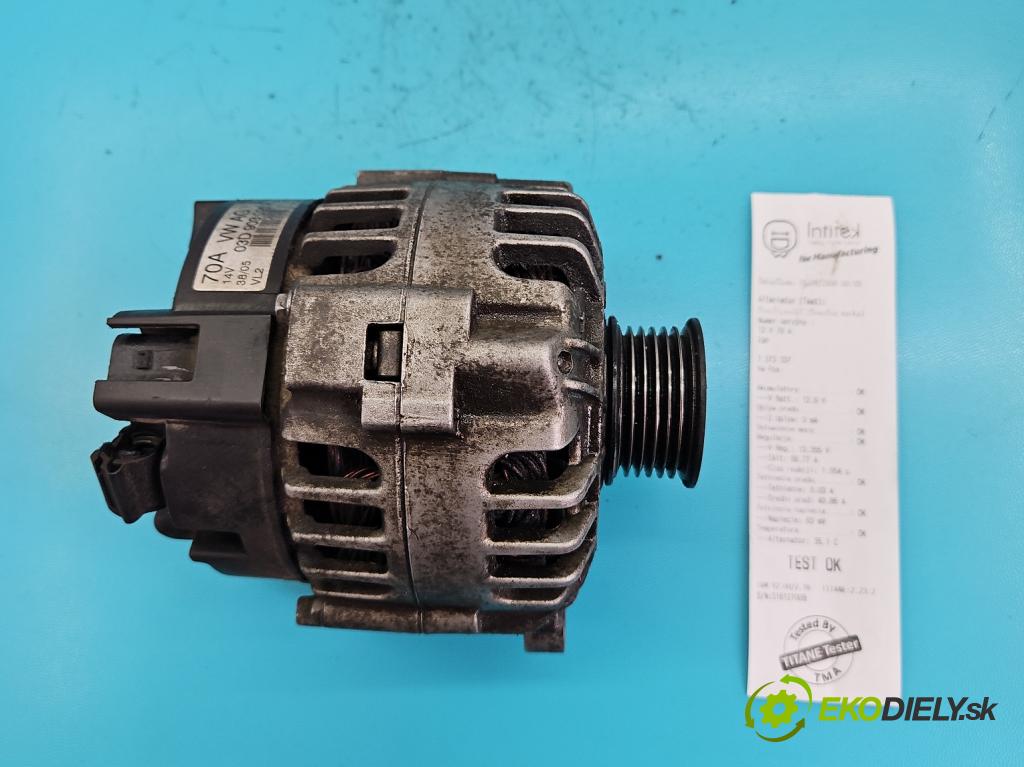 Vw Fox 1.2 6V 54 HP manual 40 kW 1198 cm3 3- Alternator 03D903025H (Alternátory)