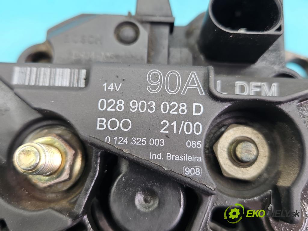 Skoda Octavia I 1996-2010 1.8 T 150 hp manual 110 kW 1781 cm3 5- Alternator 028903028D (Alternátory)