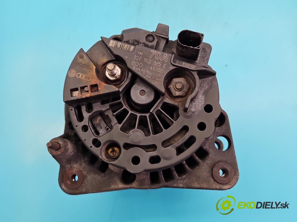 Vw Golf IV 1997-2003 1.6 16V 105 HP manual 77 kW 1598 cm3 5- Alternator 037903025E (Alternátory)