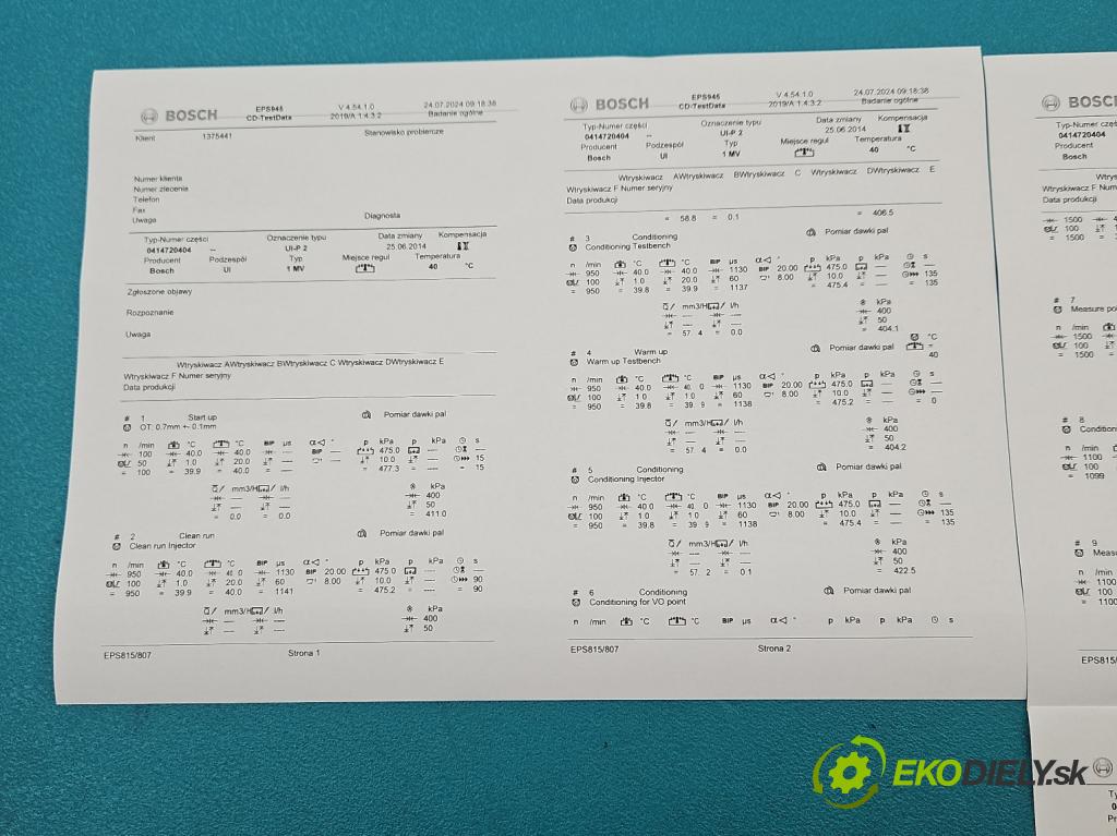 Vw Touran I 2003-2015 2.0 tdi 140 hp automatic 103 kW 1968 cm3 5- vstřikovací čerpadlo 0414720404 (Vstřikovače)