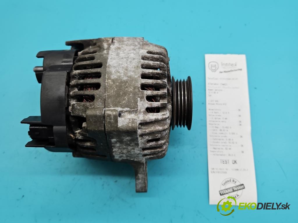 Nissan Micra K12 2003-2010 1.2 16V 80 HP manual 59 kW 1240 cm3 5- Alternator 23100AX610 (Alternátory)