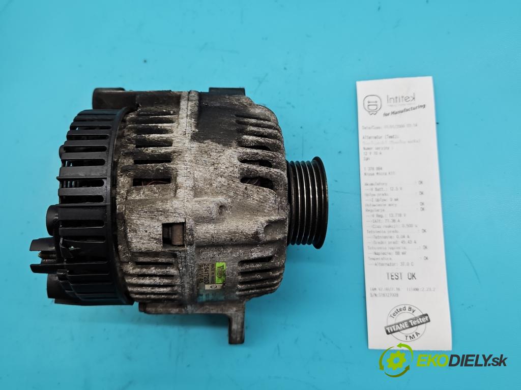 Nissan Micra K11 1992-2003 1.5d 57 HP manual 42 kW 1527 cm3 3- Alternator 9620332580 (Alternátory)