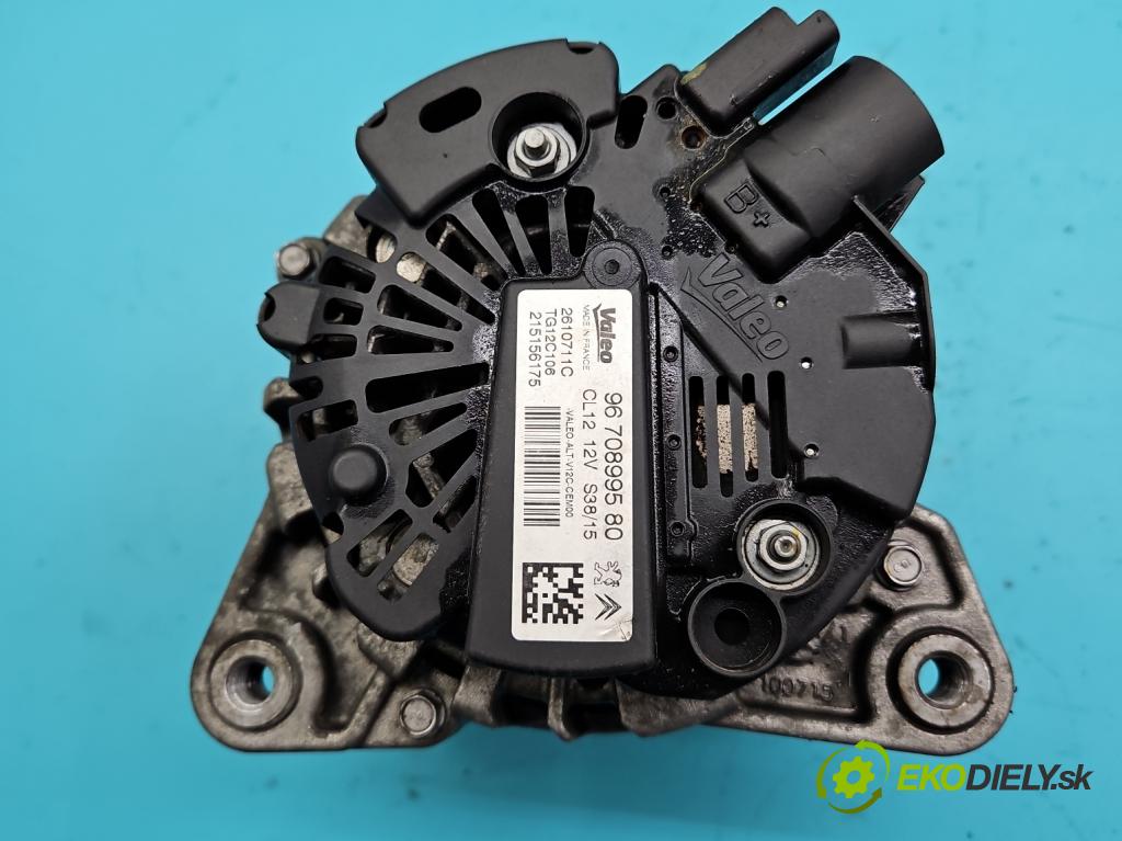 Peugeot 2008 I 2013-2019 1.2 VTi 110 hp manual 81 kW 1199 cm3 5- Alternator 9670899580 (Alternátory)