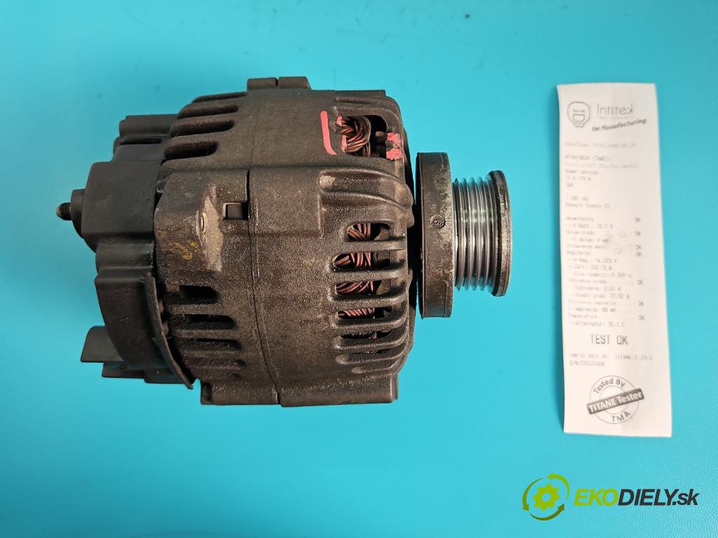 Renault Scenic II 2003-2009 1.6 16v 113 hp manual 83 kW 1598 cm3 5- Alternator 8200100907 (Alternátory)