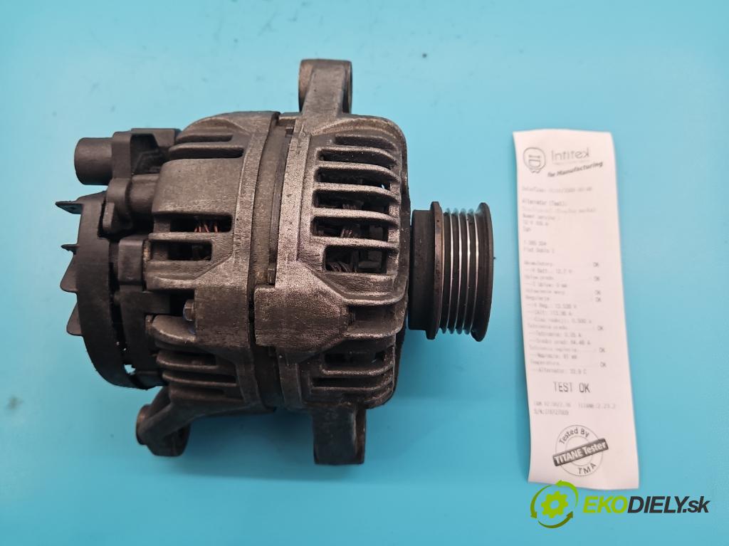 Fiat Doblo I 2001-2010 1.6 16V 103 HP manual 76 kW 1596 cm3 5- Alternator  (Alternátory)