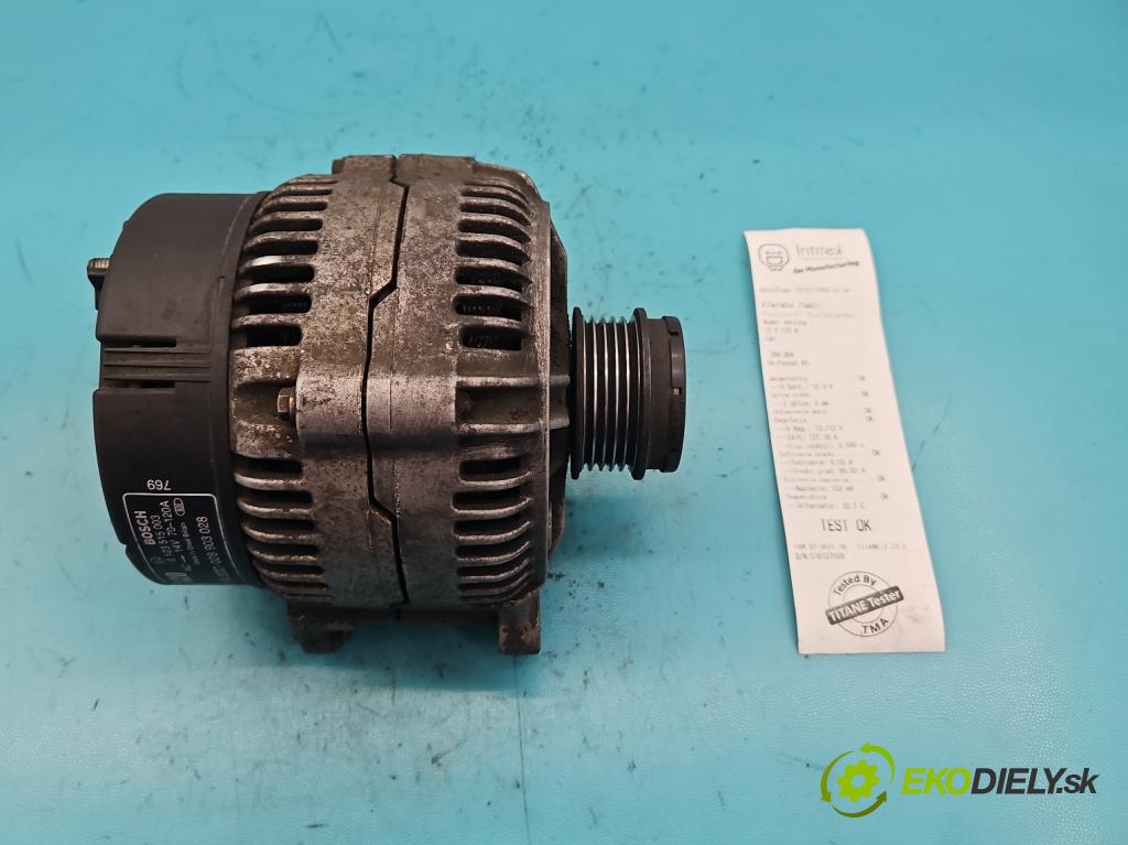 Vw Passat B5 1995-2005 1.9 TDI 110 HP manual 81 kW 1896 cm3 4- Alternator 028903028 (Alternátory)