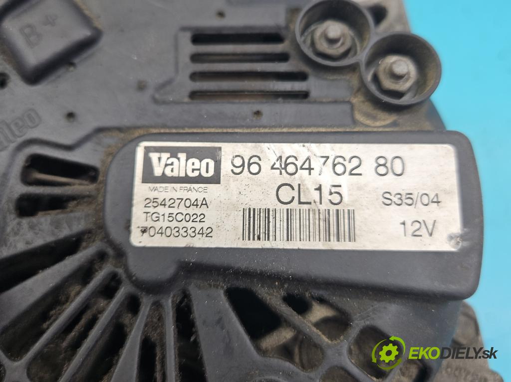 Citroen C3 I 2002-2009 1.4 hdi 90 hp manual 66 kW 1398 cm3 5- Alternator 9646476280 (Alternátory)