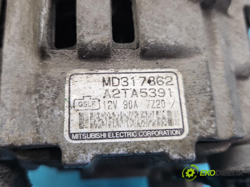 Mitsubishi Galant VIII 1993-2003 2.0 16v 136hp manual 100 kW 1997 cm3 5- Alternator MD317862 (Alternátory)