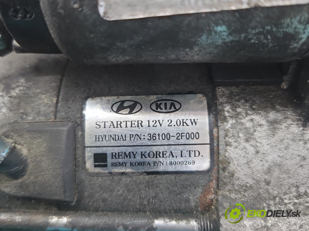 Hyundai Ix35 2.0 crdi 136 HP manual 100 kW 1995 cm3 5- štartér 36100-2F000 (Štartéry)