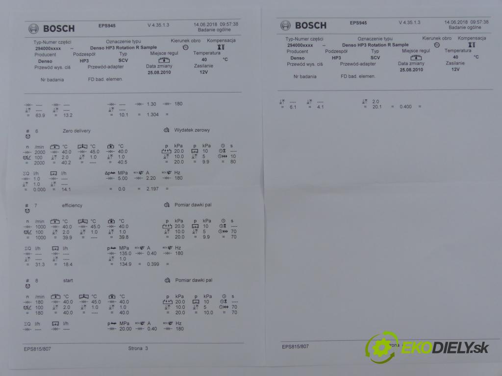 Subaru Legacy outback III 2003-2009 2.0 KAT 150 hp  110 kW 2000 cm3  pumpa vstřikovací  (Vstřikovací čerpadla)