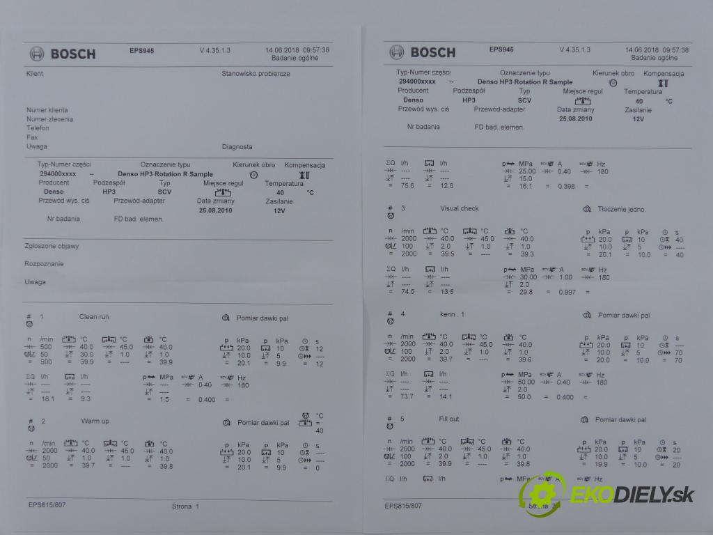 Subaru Legacy outback III 2003-2009 2.0 KAT 150 hp  110 kW 2000 cm3  pumpa vstřikovací  (Vstřikovací čerpadla)