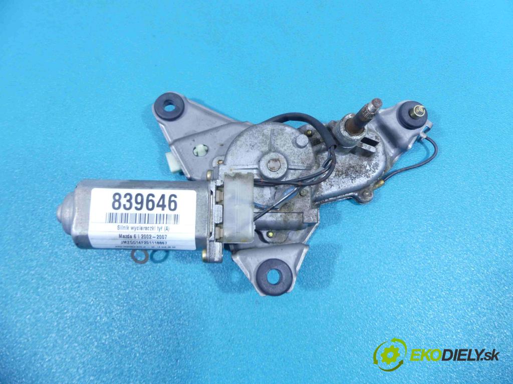 Mazda 6 I 2002-2007 2.0 16V - 147 HP manual 108 kW 1999 cm3  Motor stierače zad 849600-0030