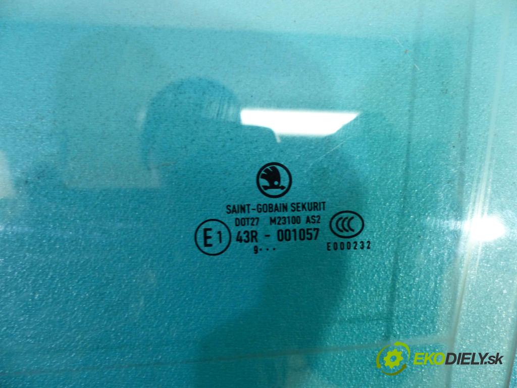 Skoda Fabia II 2007-2014 1.9 TDI 105 HP manual 77 kW 1896 cm3  Okno Dvere predný ľavá strana