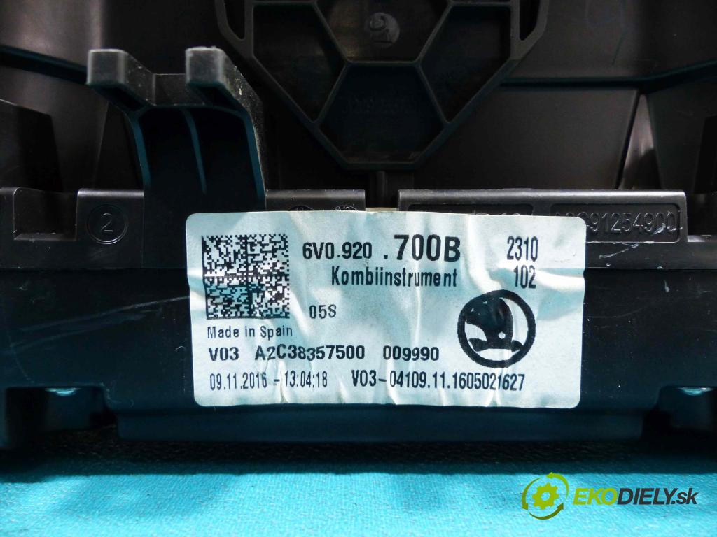 Skoda Fabia III 2014- 1.0B 75 hp manual 55 kW 999 cm3  jednotka řídící 0261S14671