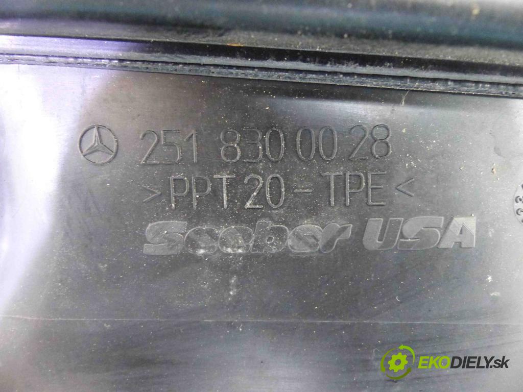 Mercedes R  W251 2005-2013 3.5 V6 272 HP automatic 200 kW 3498 cm3  Torpédo, plast pod čelné okno 2518300028 (Torpéda)