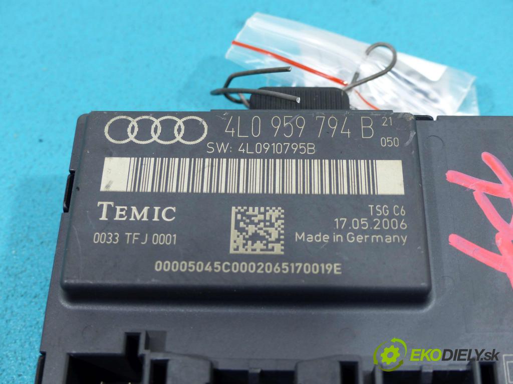 Audi Q7 2005-2015 3.0 TDI automatic 171 kW 2967 cm3  Modul Riadiaca jednotka 4L0959794B (Ostatné)