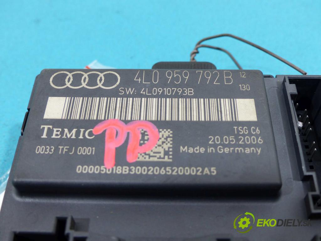 Audi Q7 2005-2015 3.0 TDI automatic 171 kW 2967 cm3  Modul Riadiaca jednotka 4L0959792B (Ostatné)