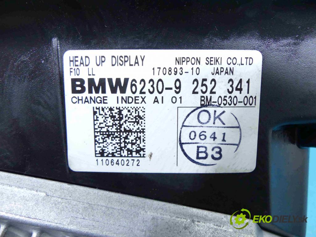 Bmw 5 f10 2010-2017 2.0d 184 hp automatic 135 kW 1995 cm3 5- displej 9252341 (Přístrojové desky, displeje)