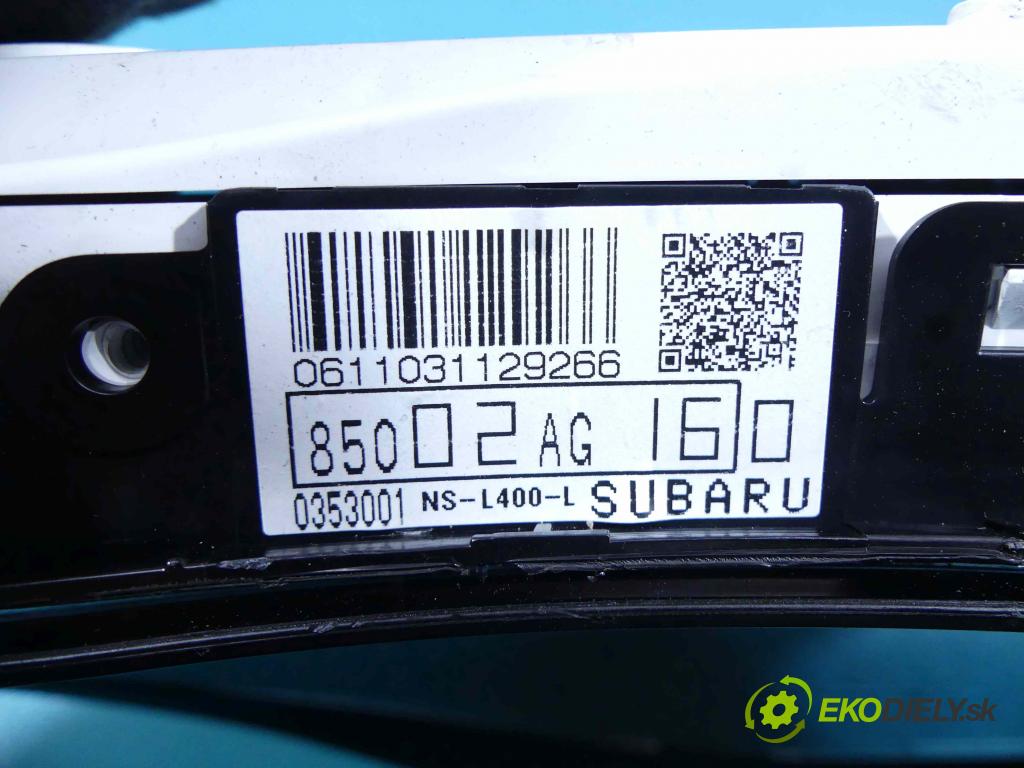 Subaru Legacy IV 2004-2009 2.0 D BOXER 4WD (EE20ZLTFLB) 150 hp manual 110 kW 1998 cm3 5- Přístrojová deska 85002AG160 (Přístrojové desky, displeje)