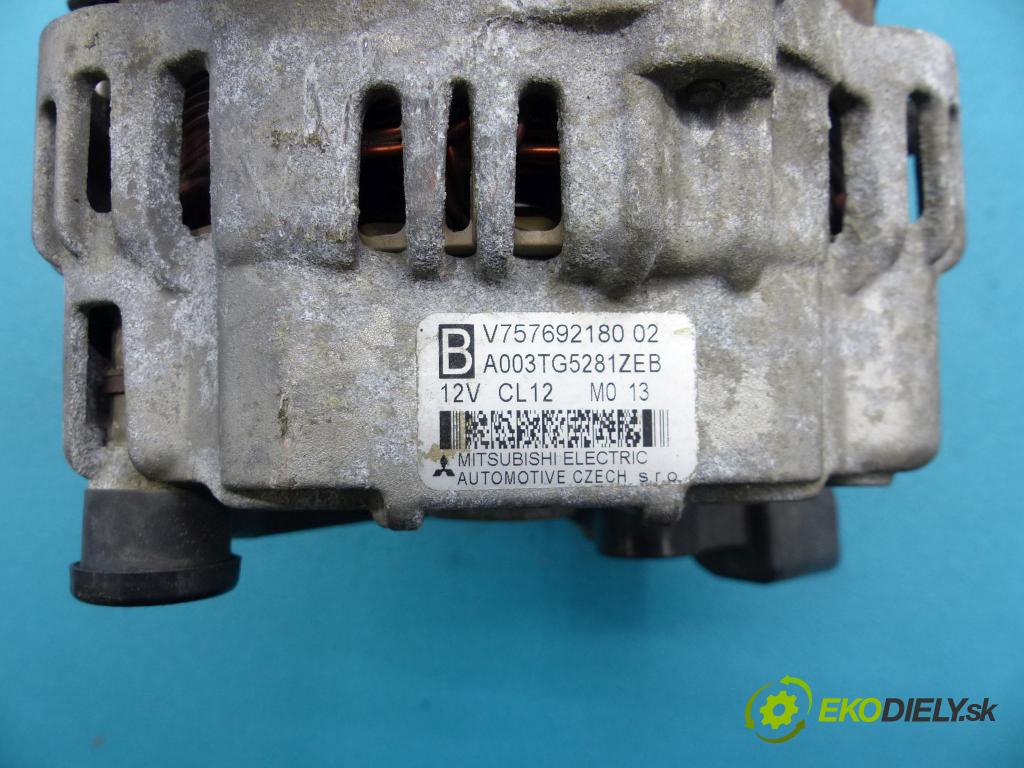 Citroen DS3 2010-2016 1.6 16v 120 hp manual 88 kW 1598 cm3 3- Alternator A003TG5281ZEB (Alternátory)