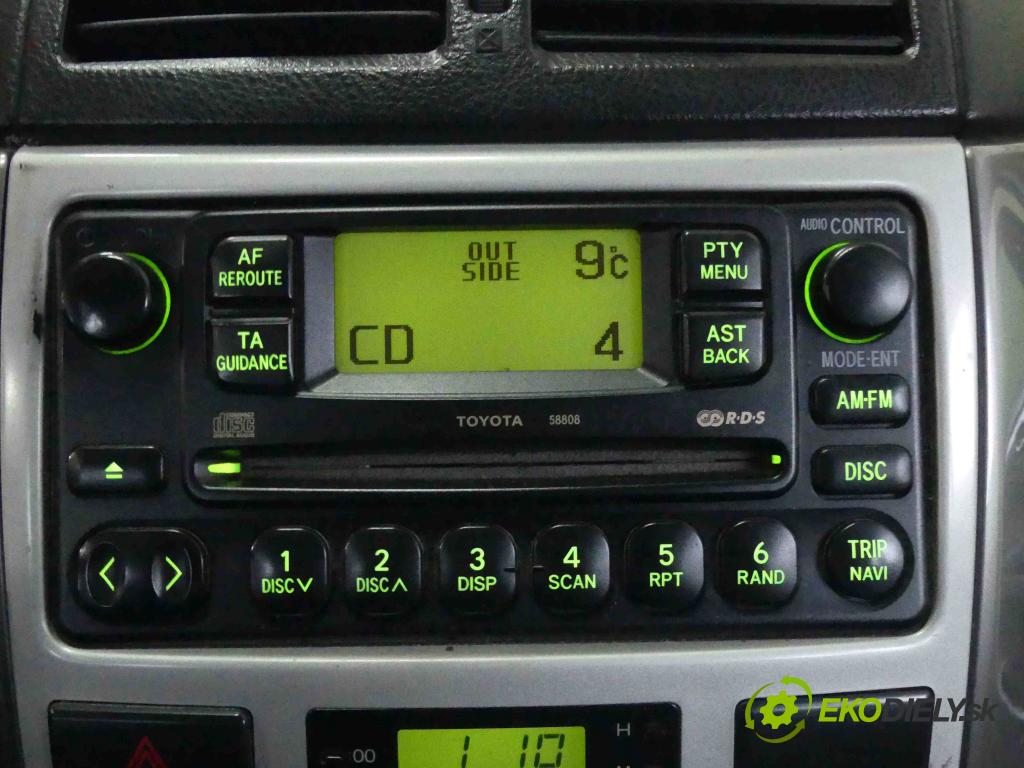 Toyota Avensis Verso  D4D 116 hp manual 85 kW 1995 cm3 5- Radio  86120-44080 (Audio zařízení) 