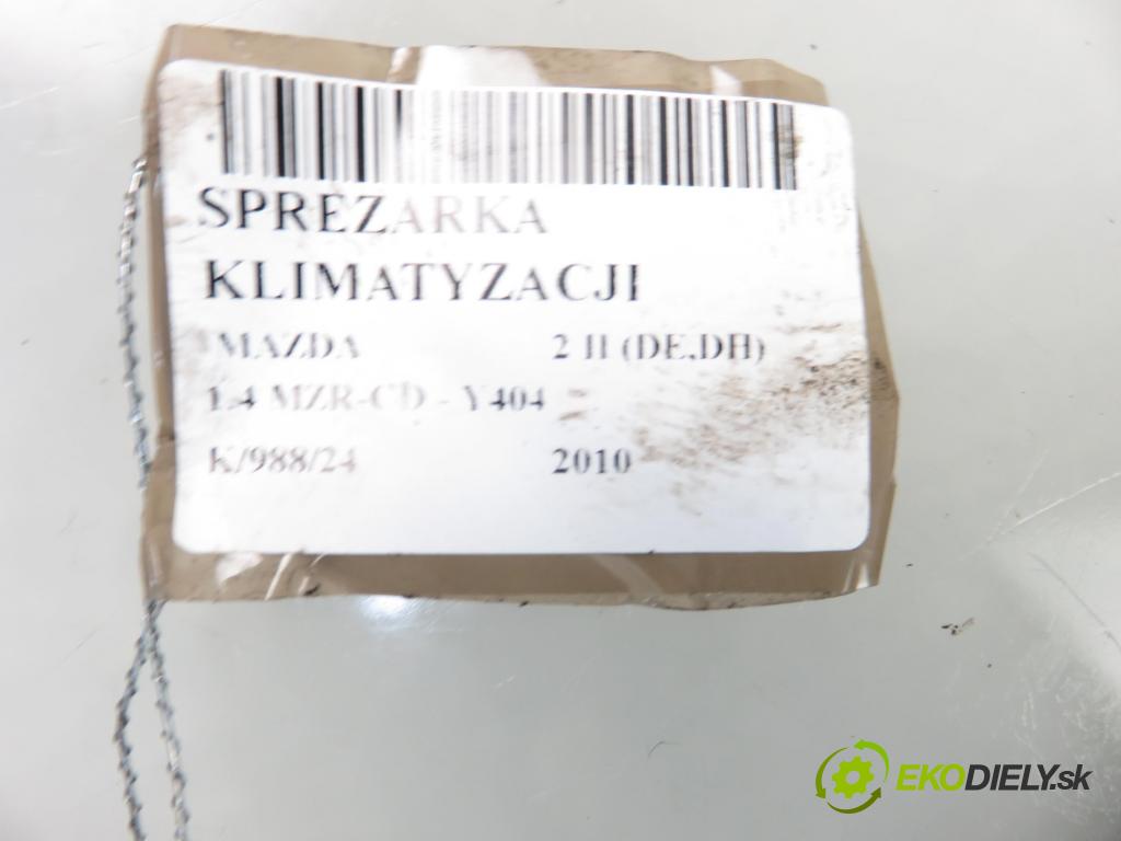 MAZDA 2 (DE_, DH_) HB 2010 50,00 1.4 MZR-CD - Y404 1399,00 KOMPRESOR: klimatizace  (Kompresory)