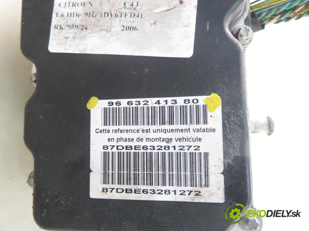 CITROEN C4 I (LC_) HB 2006 80,00 1.6 HDi 109 - 9HZ (DV6TED4) 1560,00 Pumpa ABS 0265950635 ; 9663241380 (Pumpy ABS)