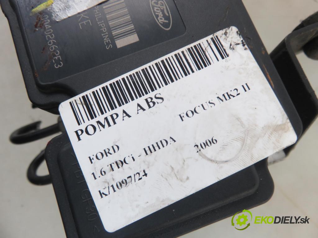 FORD FOCUS II (DA_, HCP) HB 2006 66,00 1.6 TDCi 90 - HHDA 1560,00 Pumpa ABS 3M512M110JA ; 10020700714 ; 10097001243 (Pumpy ABS)