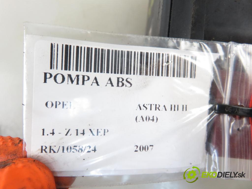 OPEL ASTRA H (A04) HB 2007 66,00 1.4 - Z 14 XEP 1364,00 pumpa ABS 10096005543 ; 13246535BL ; 10020602904 (Pumpy brzdové)