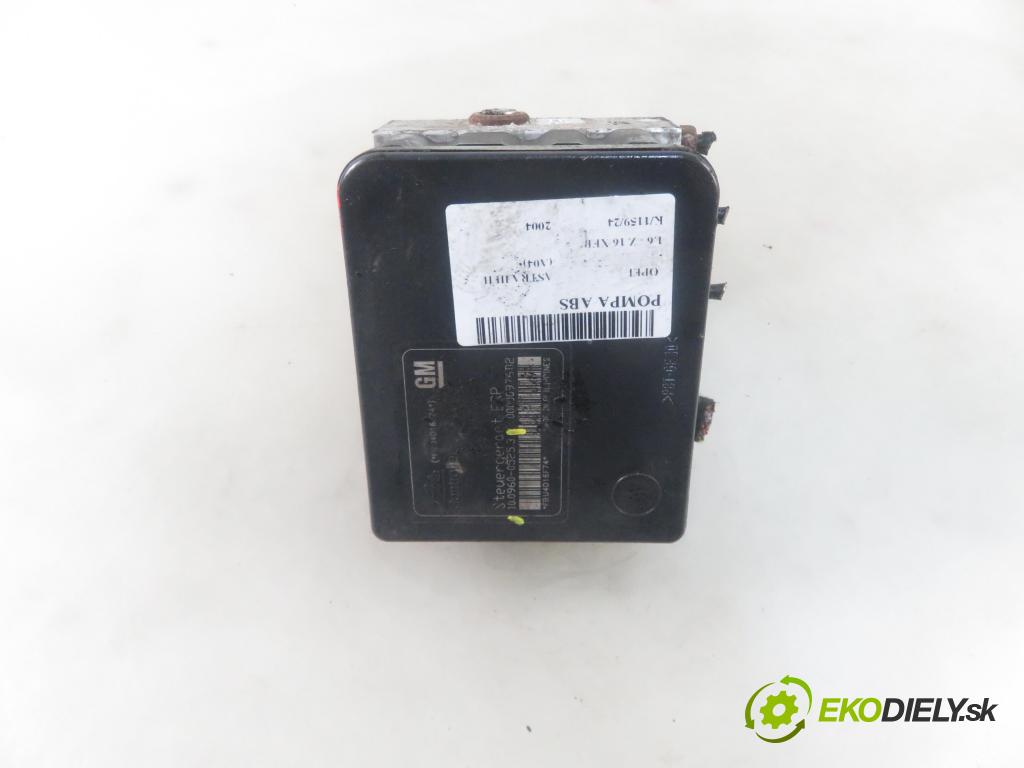 OPEL ASTRA H (A04) HB 2004 77,00 1.6 - Z 16 XEP 1598,00 Pumpa ABS 10096005253 ; 10020601144 (Pumpy ABS)