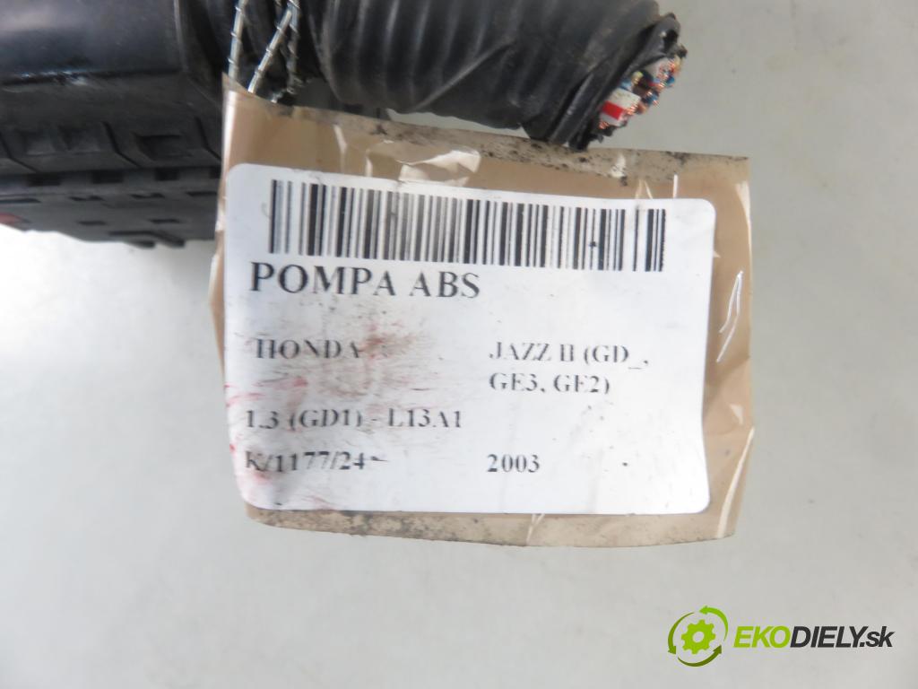 HONDA JAZZ II (GD_, GE3, GE2) HB 2003 61,00 1.3 (GD1) - L13A1 1339,00 pumpa ABS 044001296 (Pumpy brzdové)