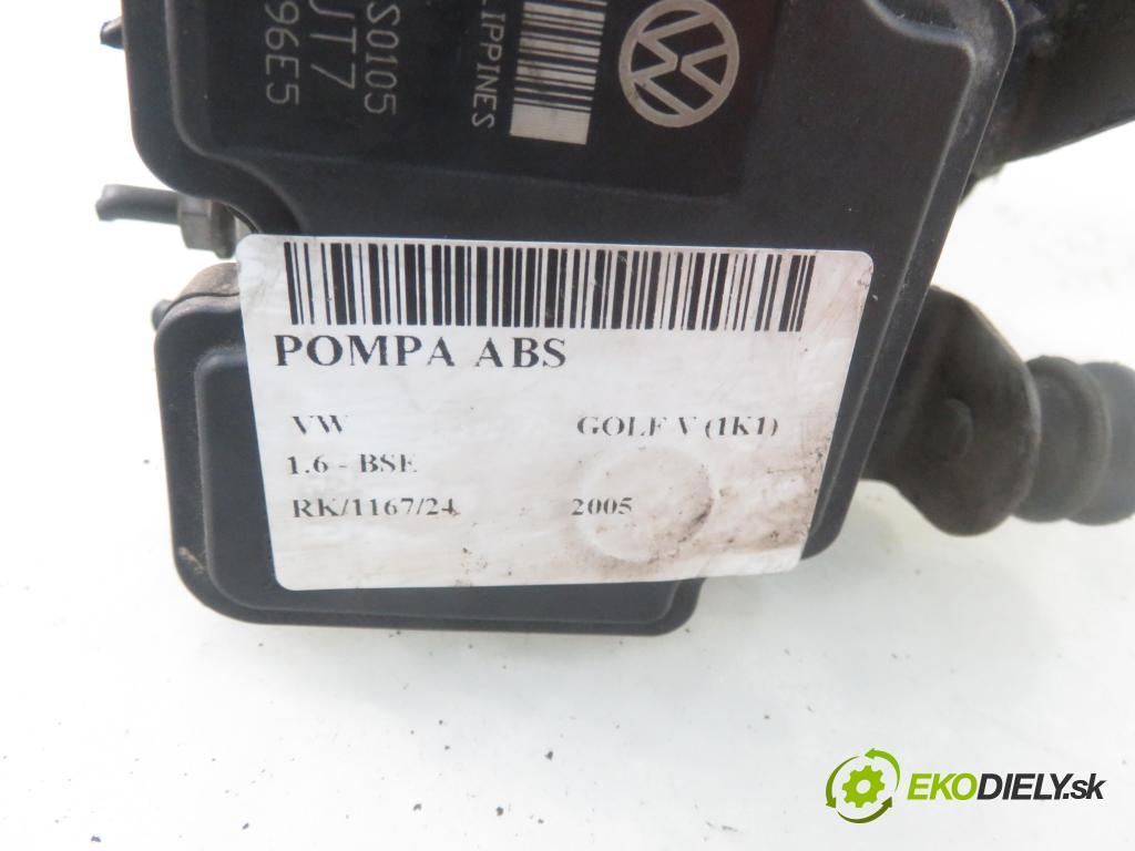 VW GOLF V (1K1) HB 2005 75,00 1.6 - BSE 1595,00 Pumpa ABS 1K0907379P ; 1K0614117H (Pumpy ABS)