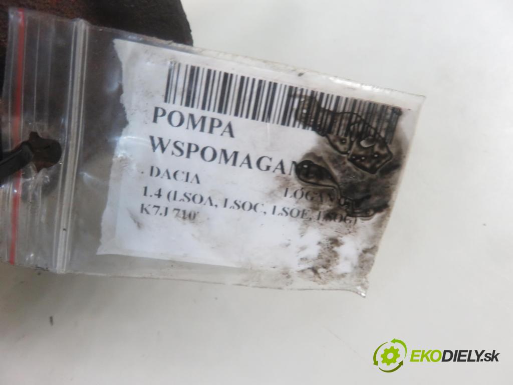 DACIA LOGAN (LS_) SEDAN 2005 55,00 1.4 MPi - K7J 710 1390,00 pumpa servočerpadlo 7700419117 ; 7700420305A (Servočerpadlá, pumpy řízení)