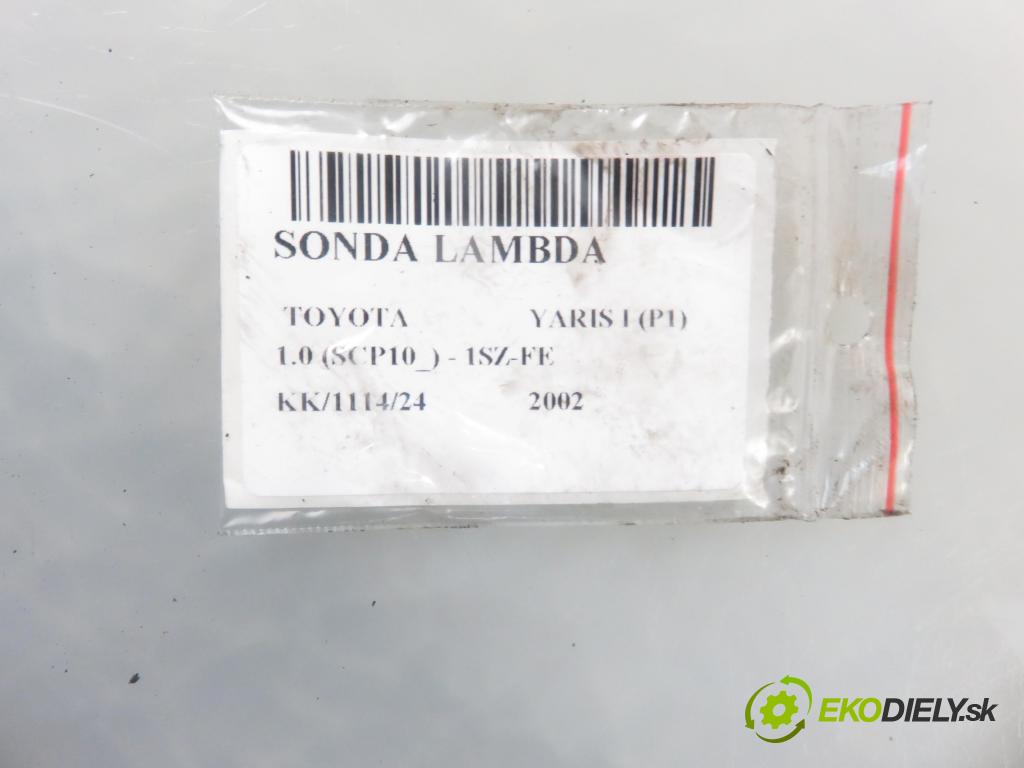 TOYOTA YARIS (_P1_) HB 2002 50,00 1.0 VVT- i 68 - 1SZ-FE 998,00 sonda lambda 894650D010 ; 0258006344 (Lambda sondy)