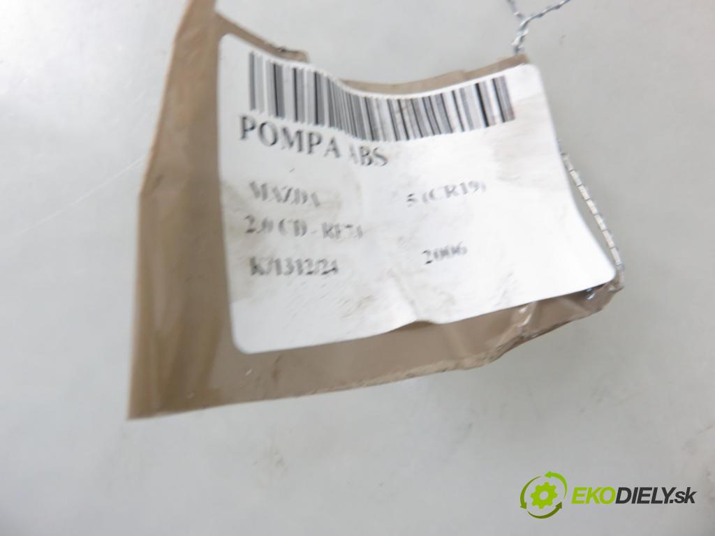 MAZDA 5 (CR19) MINIVAN 2006 81,00 2.0 MZR-CD 110 - RF7J 1998,00 Pumpa ABS 06210904753 ; 06210203414 (Pumpy ABS)