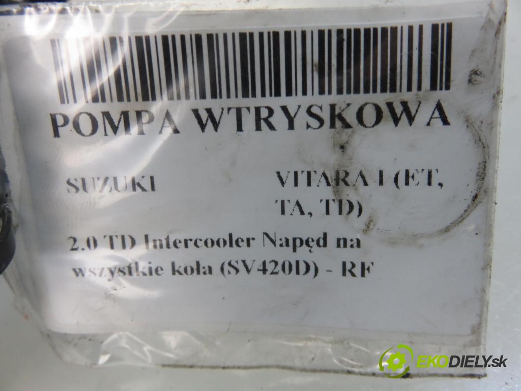 SUZUKI VITARA (ET, TA, TD) TERENOWY 1998 64,00 2.0 TD Intercooler Napęd na wszystkie koła (SV420D 1998,00 Pumpa vstrekovacia RF1L13800A ; 09650001809 (Vstrekovacie čerpadlá)