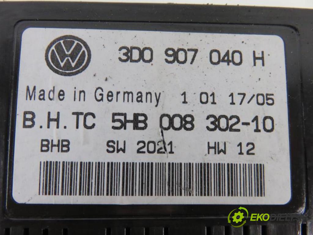 VW PHAETON 6.0 W12 4MOTION BRN, BTT automatic Tiptronic 4X4 331 kW 450 km  Riadiaca jednotka klimatizácie 3D0907040H/5HB00830210 (Ostatné)