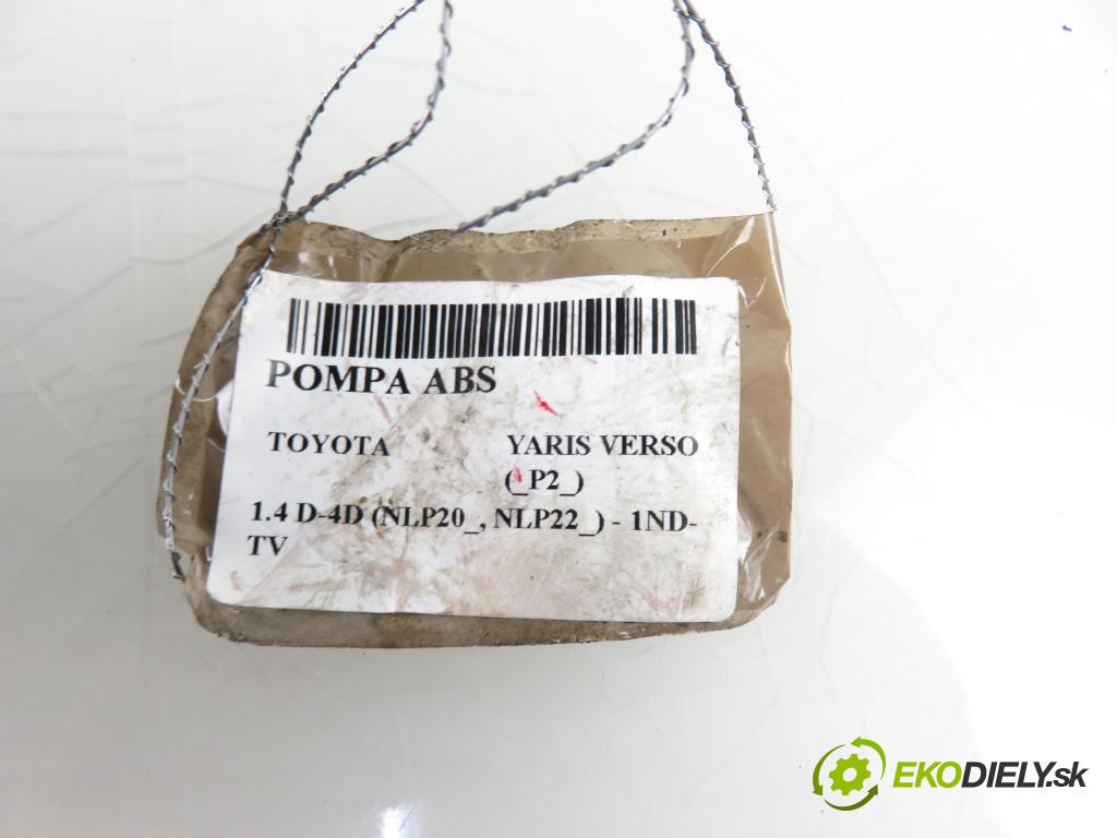 TOYOTA YARIS VERSO (_P2_) MINIVAN 2002 1364,00 Sterowniki ABS 1364,00 Pumpa ABS 4451052220;TY31X241 (Pumpy ABS)