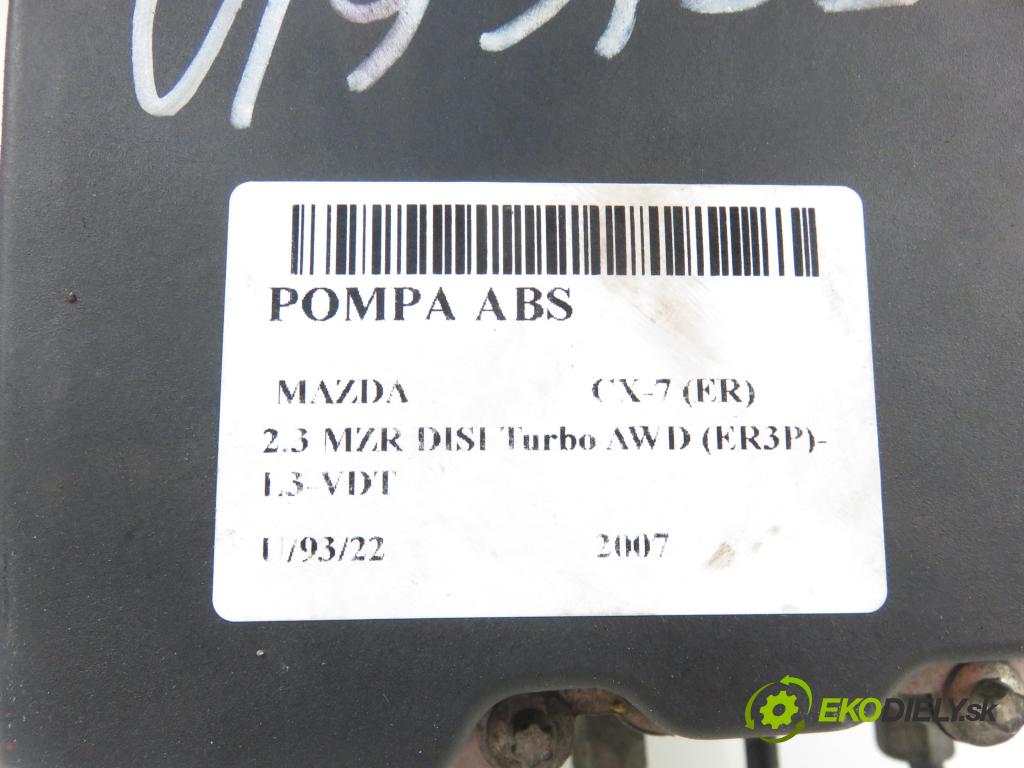 MAZDA CX-7 (ER) SUV 2007 2261,00 Sterowniki ABS 2261,00 Pumpa ABS 0265950736 (Pumpy ABS)