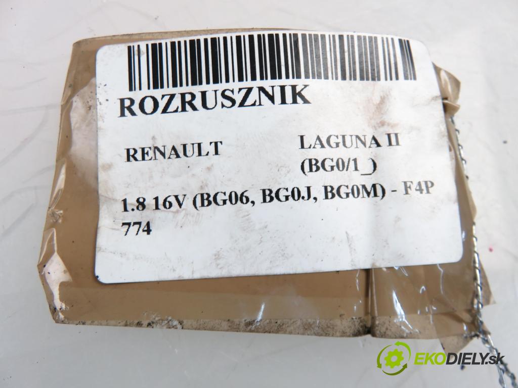 RENAULT LAGUNA II (BG0/1_) LIFTBACK 2002 1783,00 Rozruszniki kompletne 1783,00 Štartér 8200186144; 0001106022 (Štartéry)