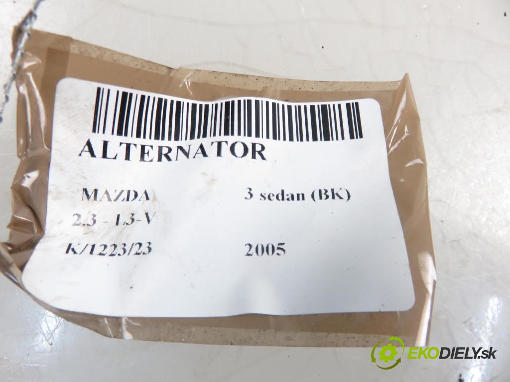 MAZDA 3 sedan (BK) SEDAN 2005 2261,00 Alternatory kompletne 2261,00 Alternátor A3TG1391A (Alternátory)